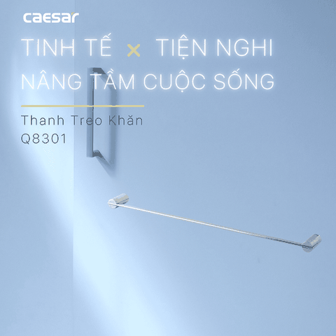 Thanh Treo Khăn Inox CAESAR Q8301 720mm