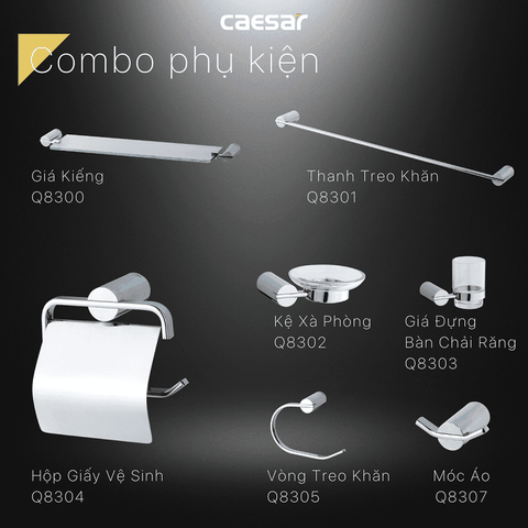 Thanh Treo Khăn Inox CAESAR Q8301 720mm