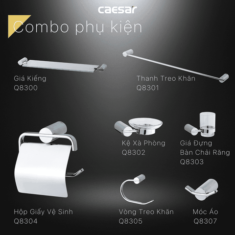 Giá Treo Khăn Inox Caesar Q7301V