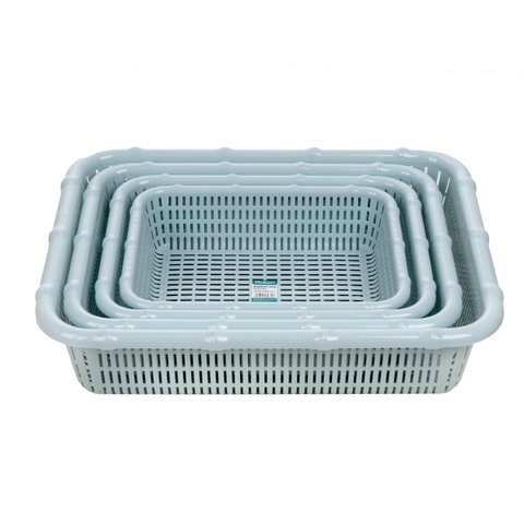 Rổ vuông đốt trúc bé Hokori nhựa Việt Nhật 3536