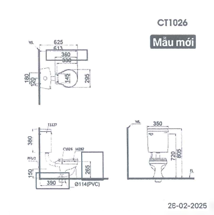 Bồn cầu trẻ em Caesar CT1026