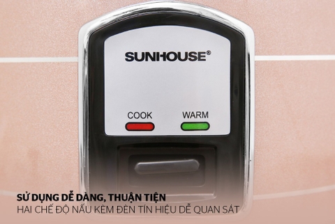 Nồi cơm điện 1.2L Sunhouse vung rời SHD8105