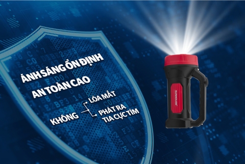 Đèn pin xách tay 2 chức năng Sunhouse SHE-8100