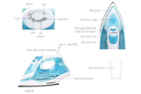 Bàn là hơi Sunhouse SHD2065