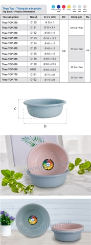 Thau Sâu Top 2T5 nhựa Tý Liên No.0151