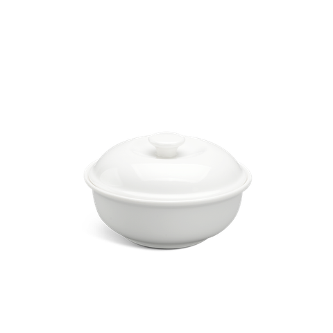 Thố sứ Minh Long 0.23 L + nắp - Daisy Lys - Trắng Ngà