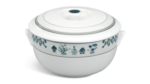 Thố sứ Minh Long 18 cm + nắp - Jasmine - Tứ Quý