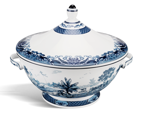 Thố sứ Minh Long 22 cm + nắp - Hoàng Cung - Hồn Việt