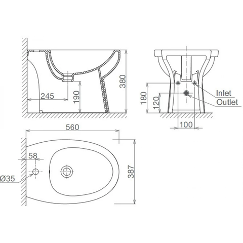 Bồn tiểu nữ Viglacera VB5