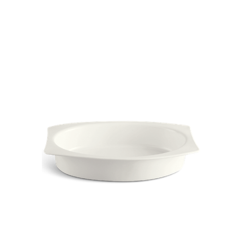 Tô chữ nhật oval sứ Minh Long lòng 27.5 x 19 cm - Gourmet Lys - Trắng Ngà