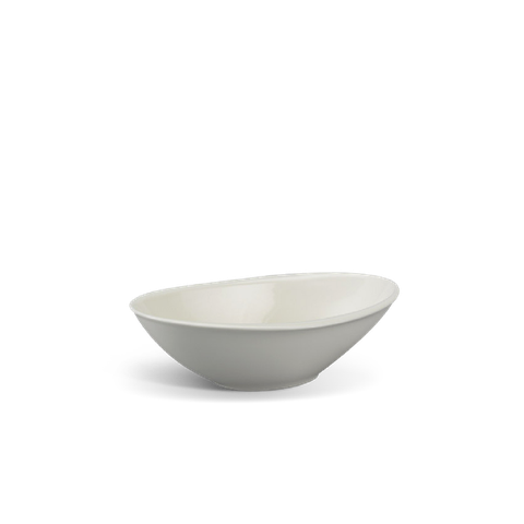 Tô oval vành hông sứ Minh Long 21 cm - Misc Assortment Lys - Trắng Ngà