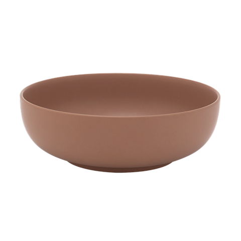 Tô sứ Minh Long cạn 20 cm - Timeless - Màu Nâu