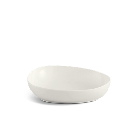 Tô tam giác tròn sứ Minh Long 29 cm - Gourmet Lys - Trắng Ngà