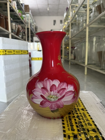 Lọ hoa gốm Bát Tràng tỏi S3