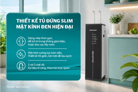 Máy lọc nước ion kiềm UltraPURE Sunhouse SHA76232LA