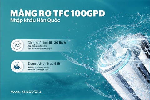 Máy lọc nước ion kiềm UltraPURE Sunhouse SHA76232LA