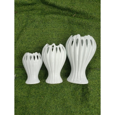 Lọ Hoa Phật Thủ Sứ Bát Tràng 23cm