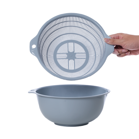 Bộ thau rổ tròn nhỏ Hokori Việt Nhật 2375