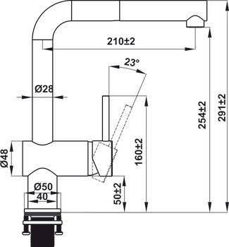 Vòi bếp Hafele HT21-CH1P254
