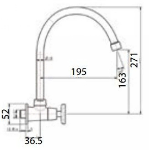 Vòi Bếp Lạnh American Standard WF-T707 nước lạnh