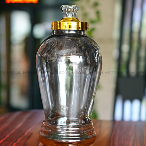 Bình thủy tinh ngâm rượu 8 lít giá rẻ có vòi