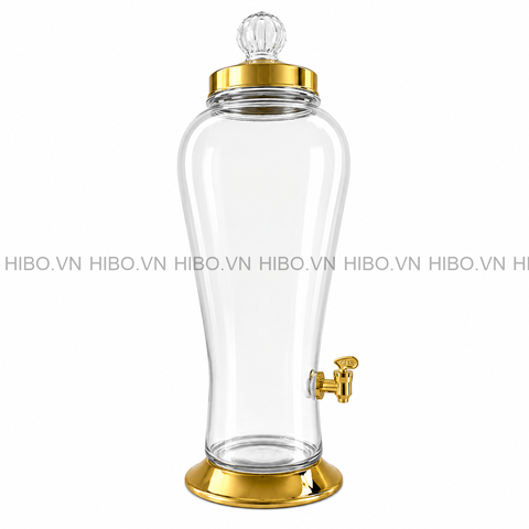 Bình Thủy Tinh Ngâm Rượu Phú Hòa 6.2 Lít Có Vòi
