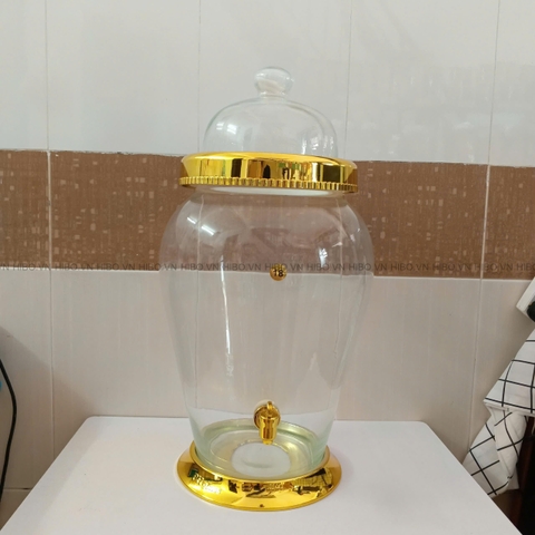 Bình Thủy Tinh Ngâm Rượu Phú Hòa 18 lít có vòi