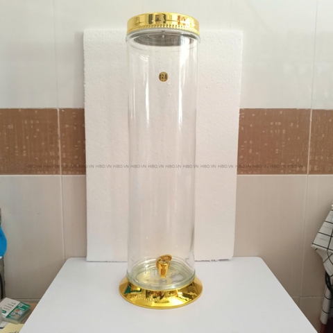 Bình Thủy Tinh Ngâm Rượu Phú Hòa 12.8 lít có vòi