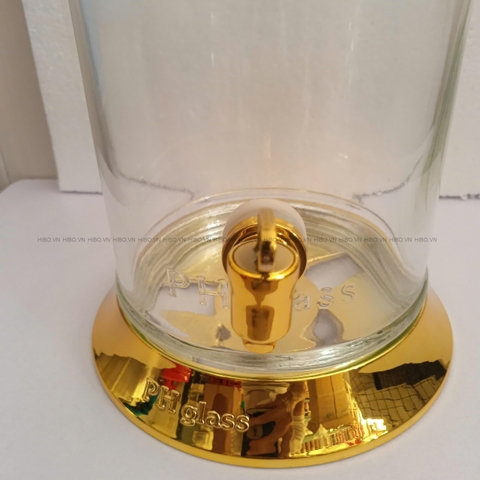 Bình Thủy Tinh Ngâm Rượu Phú Hòa 12.8 lít có vòi
