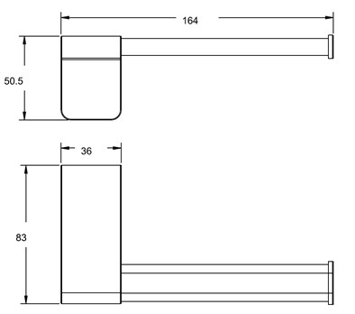 Móc Áo American Standard WF-1381MB Acacia Evolution Màu Đen