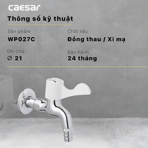 Vòi gắn tường Caesar WP027C