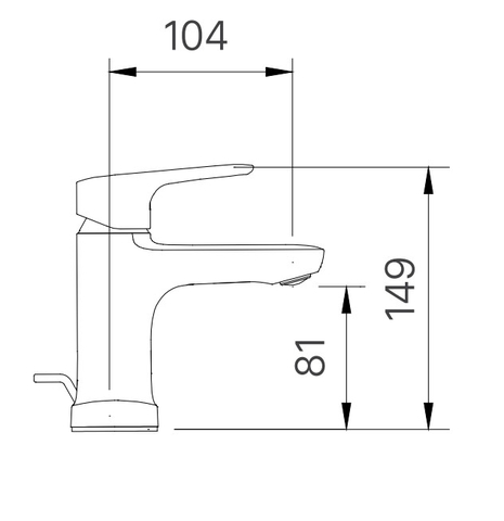 Vòi lavabo chậu rửa mặt INAX LFV-1401S nóng lạnh gật gù (LFV1401S)