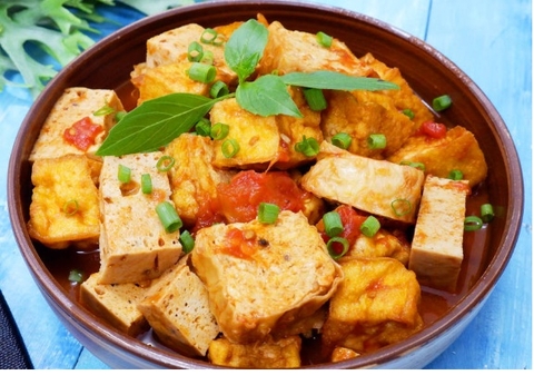 Tàu hủ sốt cà chua