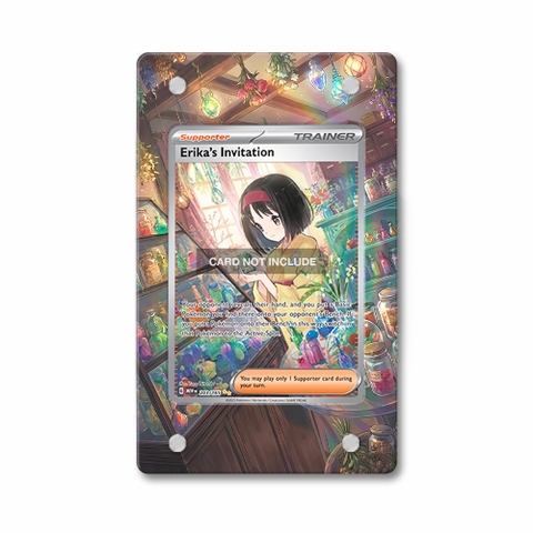 Khung thiết kế Erika's Invitation 203-165 SIR SAR Pokemon 151 bảo vệ thẻ bài - Extended Art Case for trading card Pokemon