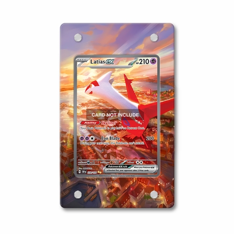 Khung thiết kế Latias ex 239-191 SIR SAR Surging Sparks bảo vệ thẻ bài - Extended Art Case for trading card Pokemon
