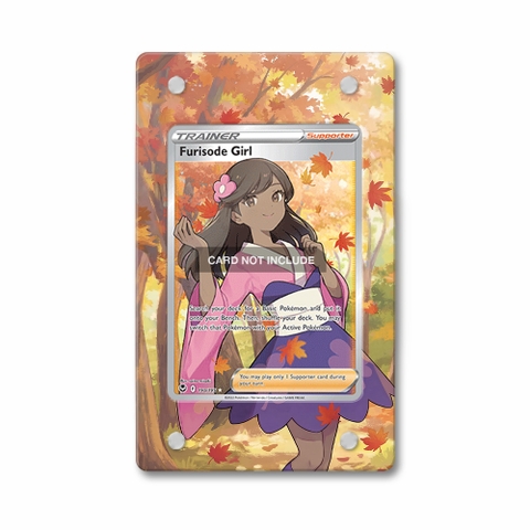 Khung thiết kế Furisode Girl 190-195 Ultra Rare Silver Tempest bảo vệ thẻ bài - Extended Art Case for trading card Pokemon
