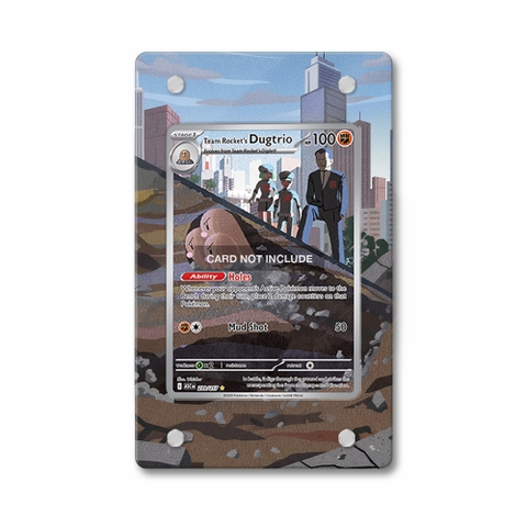 Khung thiết Team Rocket's Dugtrio 239-217 Ascended Heroes bảo vệ thẻ bài - Extended Art Case for trading card Pokemon
