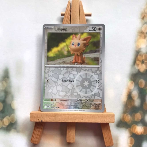 Thẻ hình Pokemon Lillipup 170/197 - Lá bài lẻ Obsidian Flames Common Reverse Holo tiếng Anh chính hãng