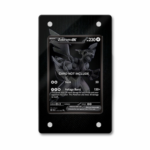 Khung thiết Zekrom ex 172-086 BWR Black Bolt bảo vệ thẻ bài - Extended Art Case for trading card Pokemon