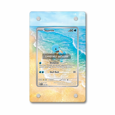 Khung thiết kế Squirtle 170-165 IR AR Scarlet & Violet 151 bảo vệ thẻ bài - Extended Art Case for trading card Pokemon