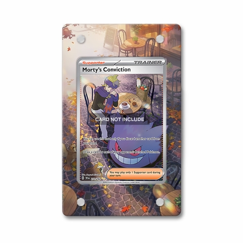 Khung thiết kế Morty's Conviction 211-162 SIR SAR Temporal Forces bảo vệ thẻ bài - Extended Art Case for trading card Pokemon
