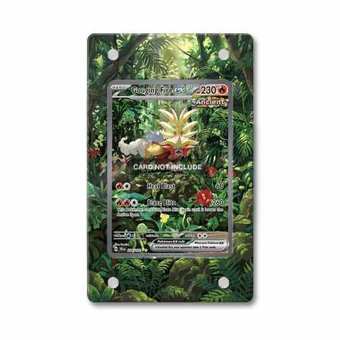 Khung thiết kế Gouging Fire ex 204-162 SIR SAR Temporal Forces bảo vệ thẻ bài - Extended Art Case for trading card Pokemon