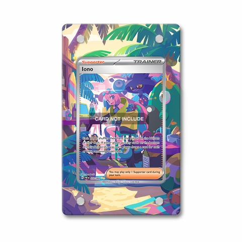 Khung thiết kế Iono 237-091 SIR SAR Paldean Fates bảo vệ thẻ bài - Extended Art Case for trading card Pokemon
