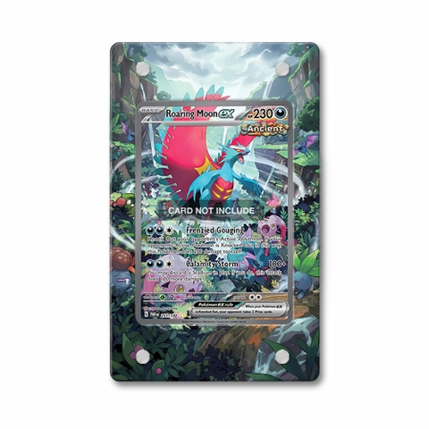 Khung thiết kế Roaring Moon ex 251-182 SIR SAR Paradox Rift bảo vệ thẻ bài - Extended Art Case for trading card Pokemon