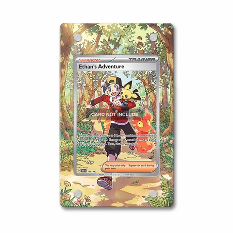 Khung thiết Ethan's Adventure 236-182 SIR SAR Destined Rivals bảo vệ thẻ bài - Extended Art Case for trading card Pokemon