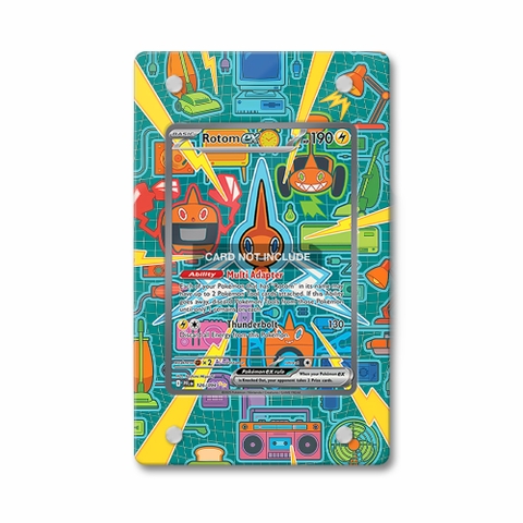 Khung thiết kế Rotom ex 126-094 SIR SAR Phantasma Flames bảo vệ thẻ bài - Extended Art Case for trading card Pokemon