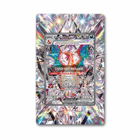 Khung thiết kế Charizard ex 223-197 SIR SAR Obsidian Flames bảo vệ thẻ bài - Extended Art Case for trading card Pokemon