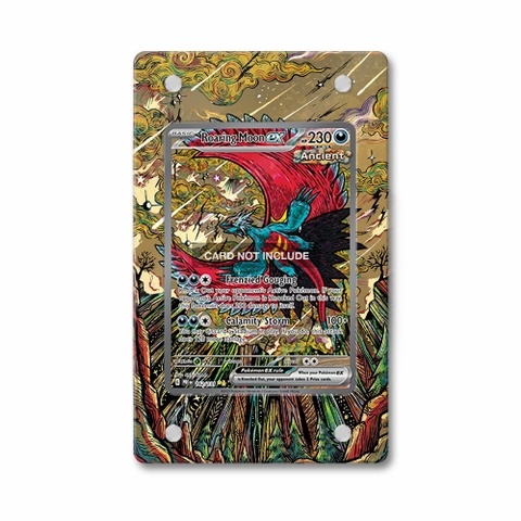 Khung thiết kế Roaring Moon ex 162-131 SIR SAR Prismatic Evolutions bảo vệ thẻ bài - Extended Art Case for trading card Pokemon