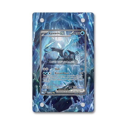 Khung thiết Kyurem ex 165-086 SIR SAR Black Bolt bảo vệ thẻ bài - Extended Art Case for trading card Pokemon