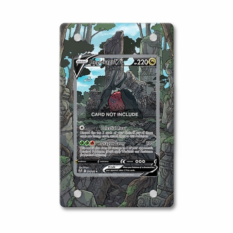 Khung thiết kế Regidrago V 184-195 SIR SAR Silver Tempest Alternate Art bảo vệ thẻ bài - Extended Art Case for trading card Pokemon